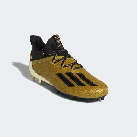 Adidas Adizero New Reign Gold Cleats Model# EF8597 Men's Size 18 - Picture 1 of 9